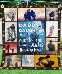 Dad And Daughter Quilt Blanket Bedding Set