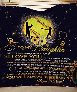 Dad To Daughter I Love You Quilt Blanket Bedding Set