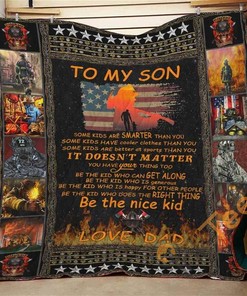 Dad To Son Be The Nice Kid Quilt Blanket Bedding Set