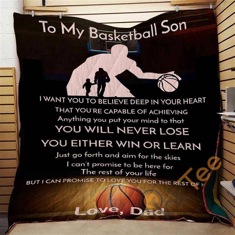 Dad To Son Never Lose Quilt Blanket Bedding Set