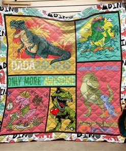 Dadasaurus Only More Awesome Quilt Blanket Bedding Set