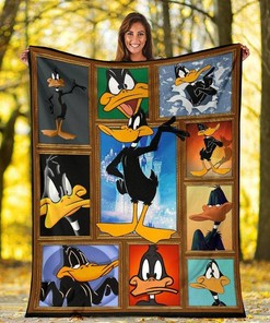 Daffy Duck Funny Cartoon Blanket Sherpa Fleece Blanket Gifts for Family, for Couple