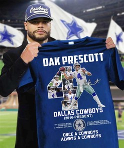 Dak Prescott In Dallas Cowboys From 2016 To Present. T-Shirt