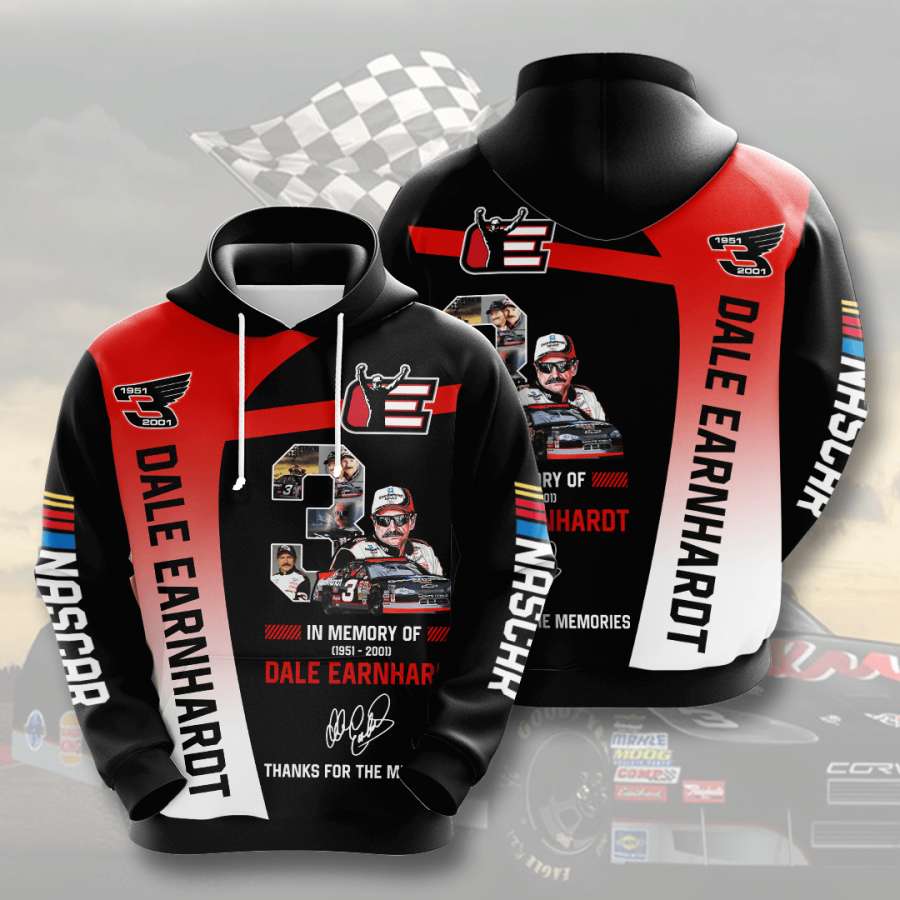 Dale Earnhardt Custom Sport All Over Print Hoodie 3D 2