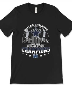 Dallas Cowboys 2021-2022 Nfc East Division Champions T-Shirt