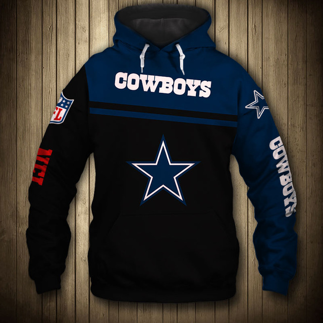 Dallas Cowboys 3D Skull Hoodie Pullover Zip Hoodie for Fans - Image 3