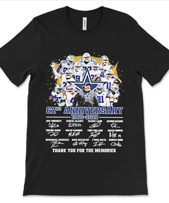 Dallas Cowboys 62Nd Anniversary 1960-2022 T-Shirt