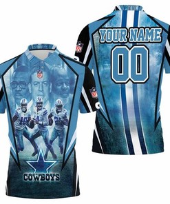 Dallas Cowboys Amari Cooper 19 Dak Prescott 4 Ezekiel Elliott 21 Personalized 3D All Over Print Polo Shirt