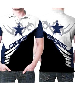Dallas Cowboys Cool Pattern Logo On 2 Sides 3d Printed Gift For Dallas Cowboys Fan Polo Shirt All Over Print Shirt 3d T-shirt