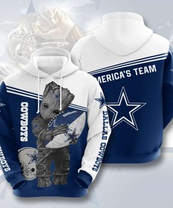 Dallas Cowboys Custom Sport All Over Print Hoodie 3D 4
