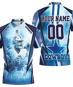Dallas Cowboys Dak Prescott 4 3d Personalized Polo Shirt All Over Print Shirt 3d T-shirt