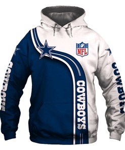 Dallas Cowboys Hoodie 3D Cute Zip Hoodie Pullover Gift for Fans