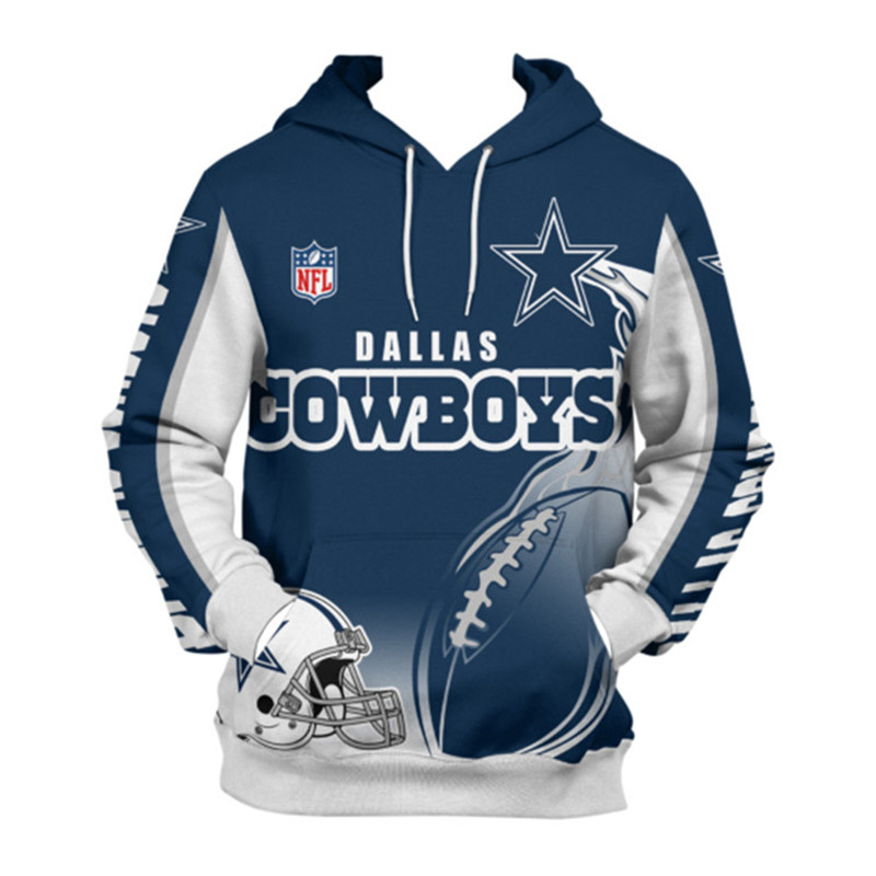 Dallas Cowboys Hoodie 3D Zip Hoodie Cute Flame Balls Graphic Gifts for Fans - Image 3