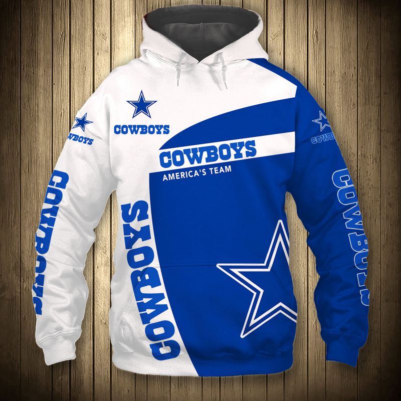 Dallas Cowboys Hoodie 3D Zip Hoodie Pullover Gift for Fans - Image 2