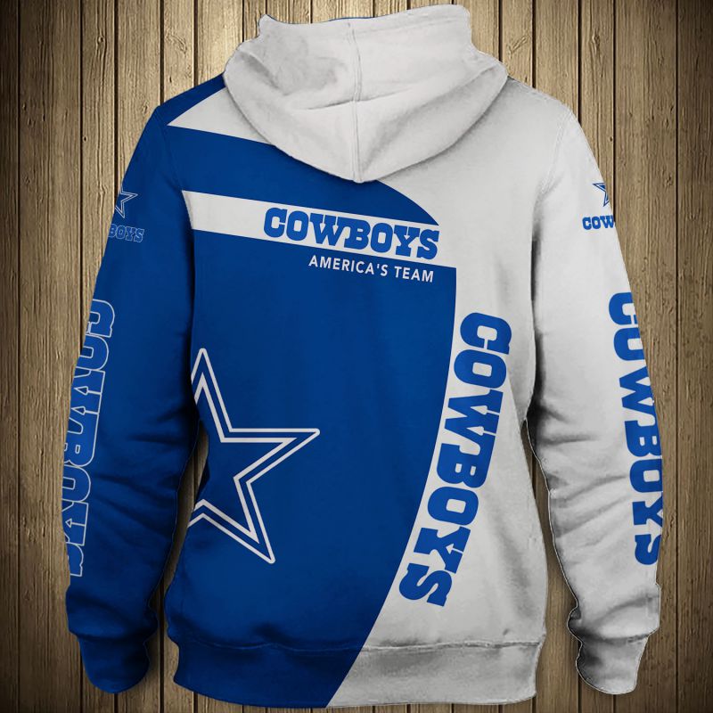 Dallas Cowboys Hoodie 3D Zip Hoodie Pullover Gift for Fans - Image 3