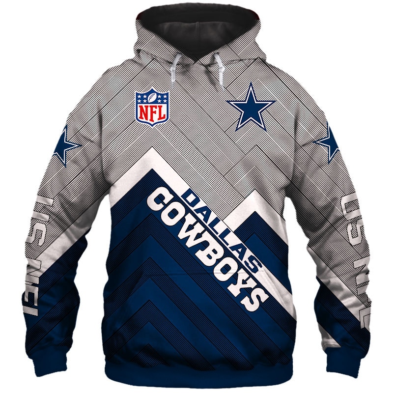 Dallas Cowboys Hoodie 3D Zip Hoodie Pullover Size S-5Xl - Image 3