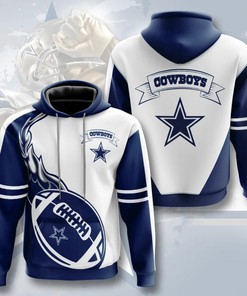Dallas Cowboys Hoodie Flame Balls Graphic Gift for Fans
