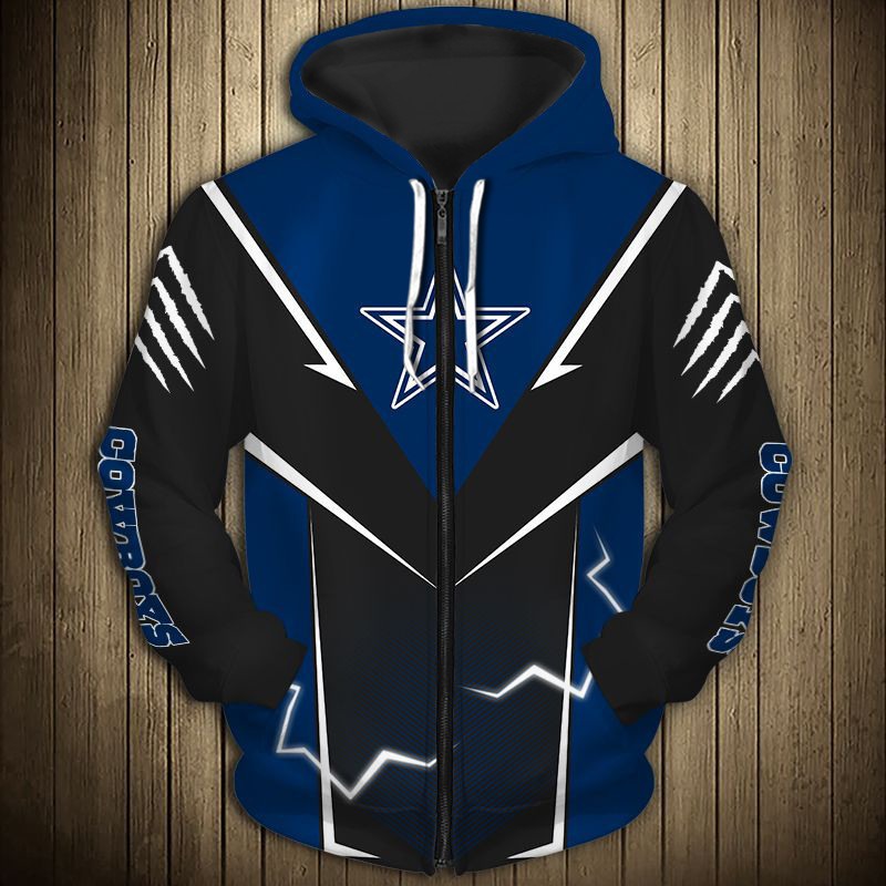 Dallas Cowboys Hoodie Lightning Graphic Gifts for Fans