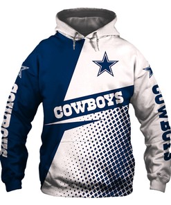 Dallas Cowboys Hoodie Longsleve Zip Hoodie for Fan