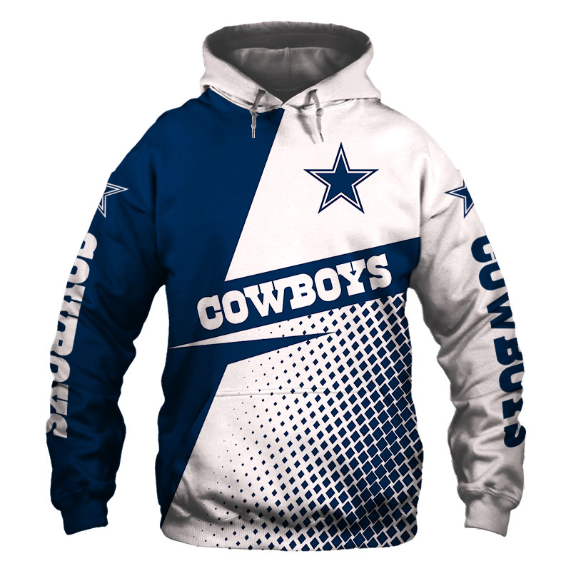 Dallas Cowboys Hoodie Longsleve Zip Hoodie for Fan