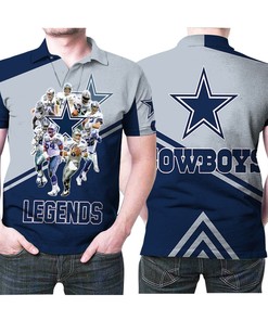 Dallas Cowboys Legends Champion Nfl American Football Team Logo Gift For Cowboys Fans Polo Shirt All Over Print Shirt 3d T-shirt