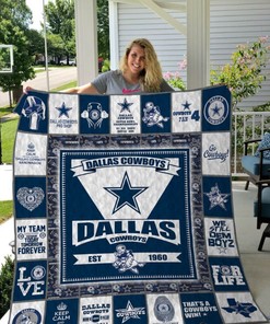 Dallas Cowboys Love3 Quilt Blanket Bedding Set