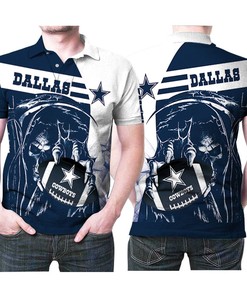 Dallas Cowboys National Football League Punisher Logo Team Gift For Dallas Cowboys Fans Polo Shirt All Over Print Shirt 3d T-shirt