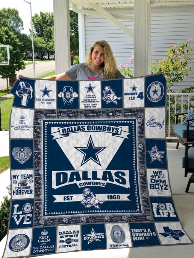 Dallas Cowboys Navy Designs Quilt Blanket Bedding Set