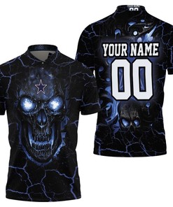 Dallas Cowboys Skull 3d Personalized Polo Shirt All Over Print Shirt 3d T-shirt