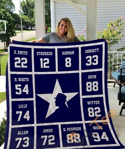 Dallas Legends 2 Quilt Blanket Bedding Set