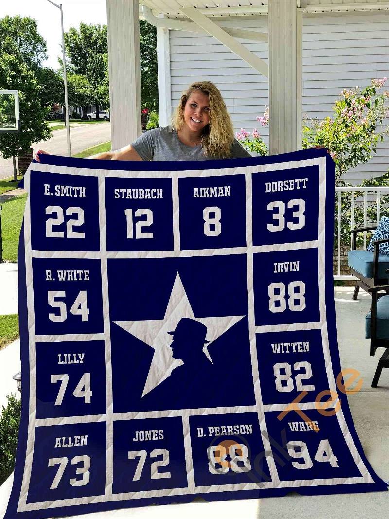 Dallas Legends 2 Quilt Blanket Bedding Set
