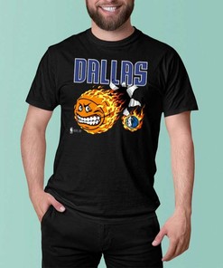 Dallas Mavericks Essential Cartoon Ball Shirt