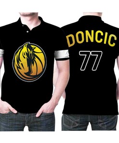 Dallas Mavericks Luka Doncic 77 Nba Basketball New Arrival Golden Edition White Jersey Style Gift For Mavericks Fans Polo Shirt