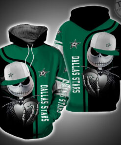 Dallas Stars And Jack Skellington 3D Hoodie