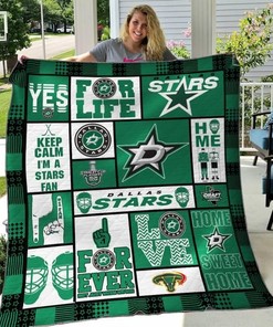 Dallas Stars Collected Quilt Blanket Bedding Set