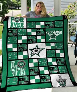 Dallas Stars Collection Quilt Blanket Bedding Set
