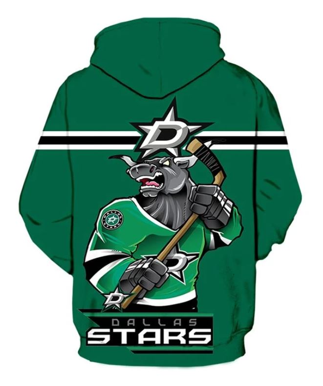 Dallas Stars Hoodie 3D Ultra-Cool Long Sleeve Gift for Fans - Image 2