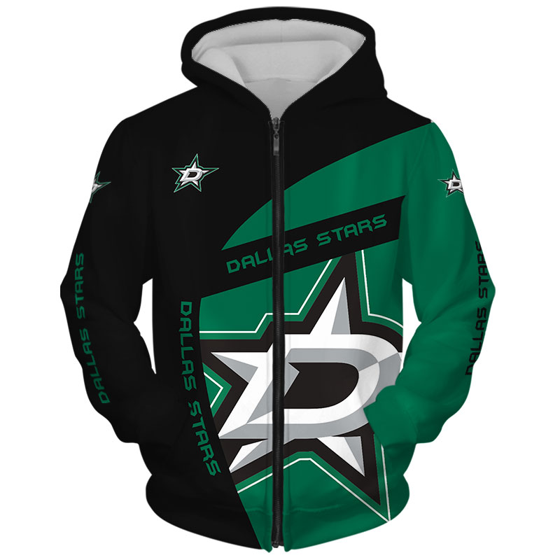 Dallas Stars Hoodie 3D Zip Hoodie Gift for Fans
