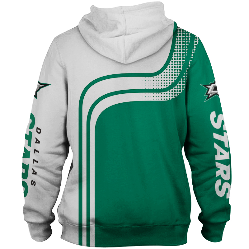 Dallas Stars Zipper Hoodie Zip Hoodie Pullover Gift for Fans - Image 3