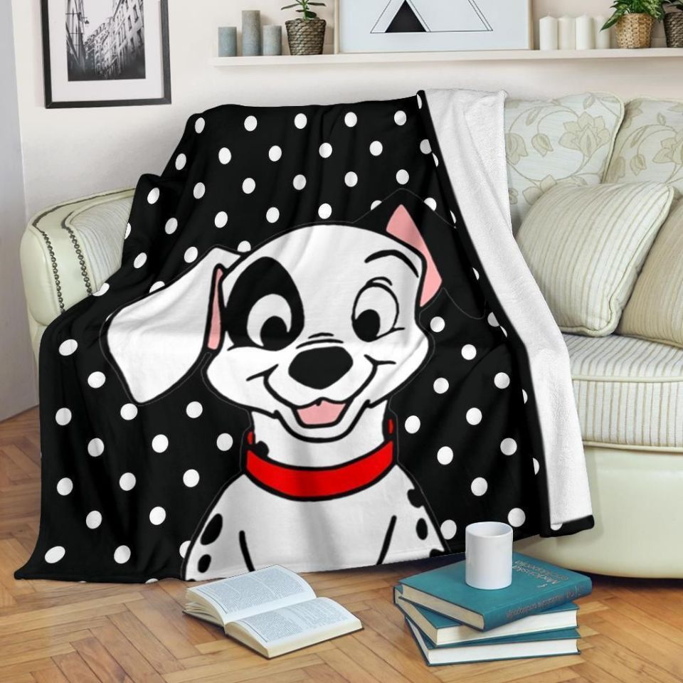 Dalmatian Puppy Fleece Blanket Gift For Fan, Quilt Blanket Bedding Set Gift75