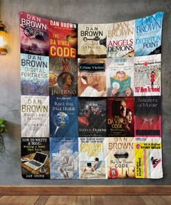 Dan Brown Books Quilt Blanket Bedding Set for Home Décor