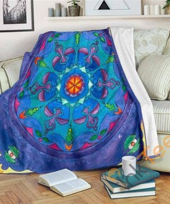 Dance Of The Heart Mandala Sherpa Fleece Blanket Gifts for Family, for Couple