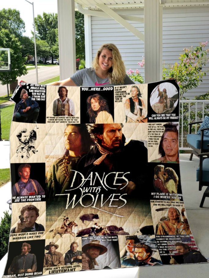 Dances With Wolves Quotes Quilt Blanket Bedding Set