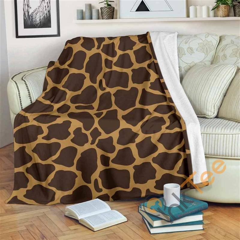 Dark Brown Cow Sherpa Fleece Blanket Gifts for Family, for Couple