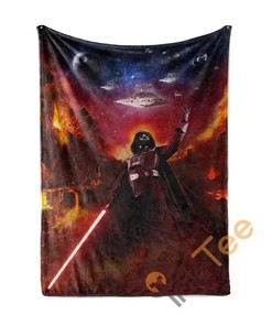 Darth Vader Sherpa Fleece Blanket Gifts for Family, for Couple