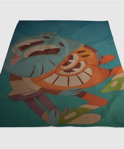 Darwin And Gumball Sherpa Fleece Blanket Gifts for Family, for Couple