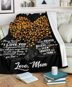 Daughter Alway Remember How Much I Love You Mom Sherpa Fleece Blanket Gifts for Family, for Couple