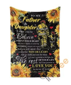 Daughter Never Lose Sherpa Fleece Blanket Gifts for Family, for Couple