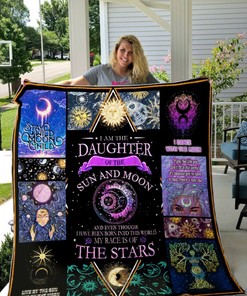 Daughter Of Sun And Moon My Race Is Of The Stars Quilt Blanket Bedding Set