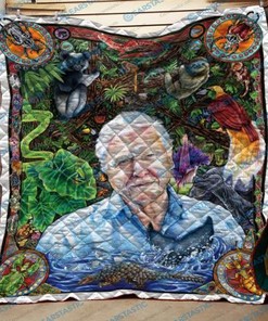 David Attenborough Art Quilt Blanket Bedding Set